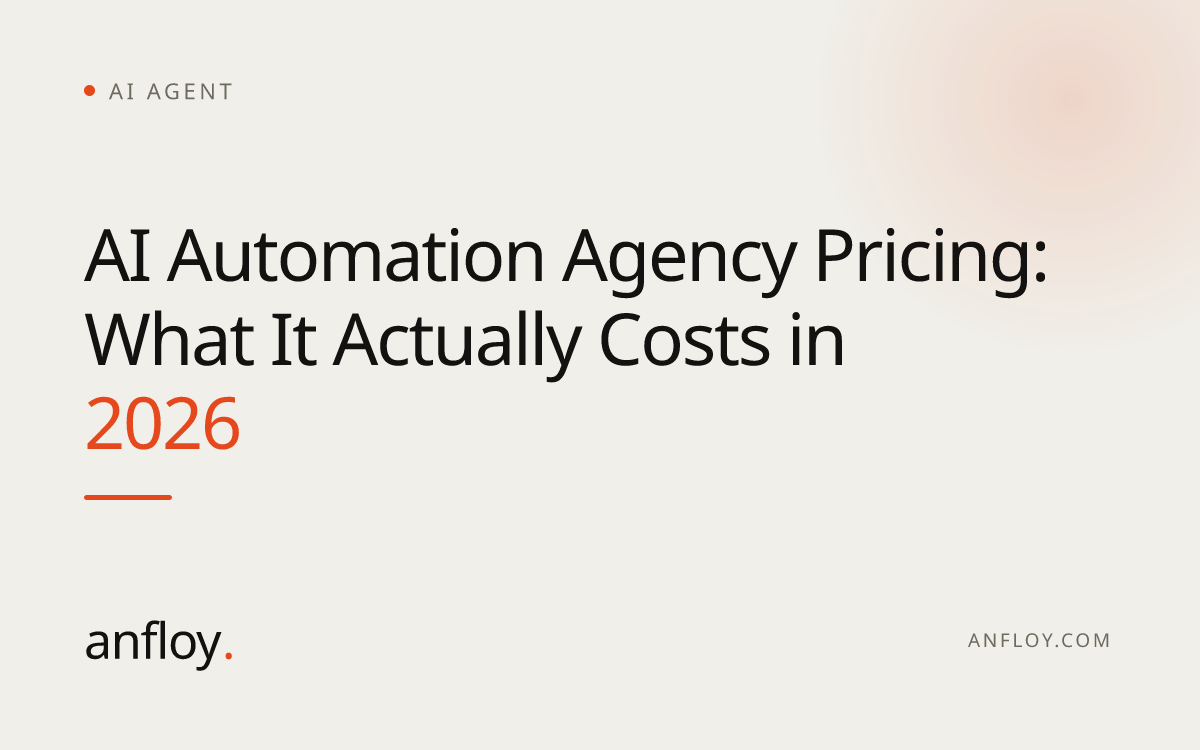 AI Automation Agency Pricing: What It Actually Costs in 2026
