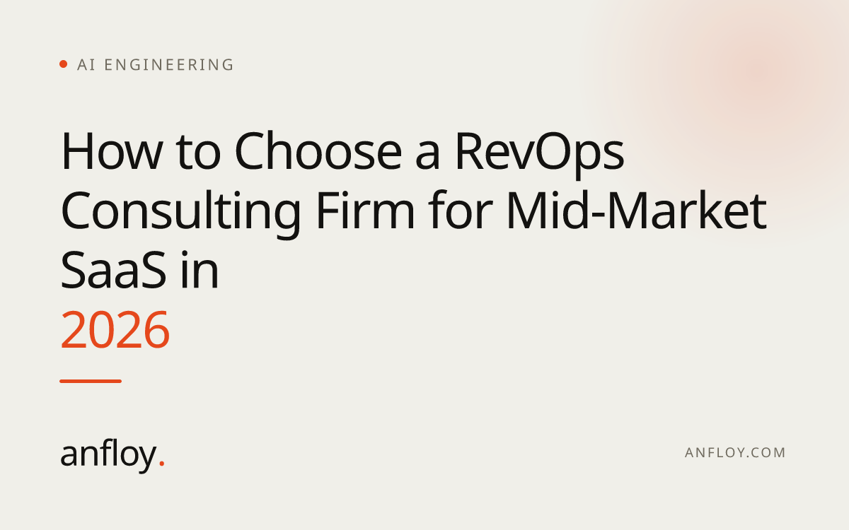 How to Choose a RevOps Consulting Firm for Mid-Market SaaS in 2026
