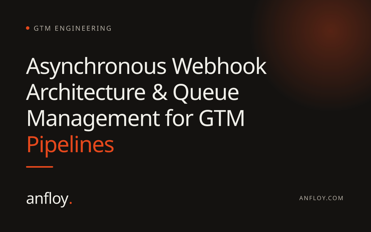 Asynchronous Webhook Architecture & Queue Management for GTM Pipelines