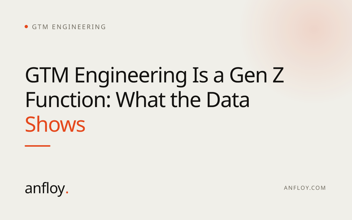 GTM Engineering Is a Gen Z Function: What the Data Shows