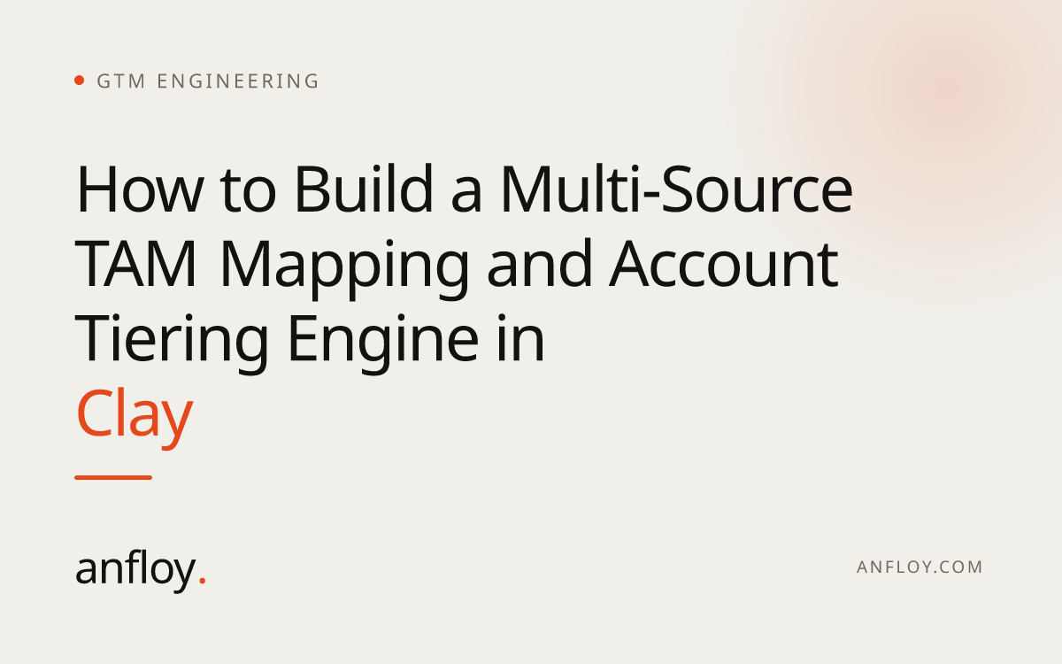 How to Build a Multi-Source TAM Mapping and Account Tiering Engine in Clay