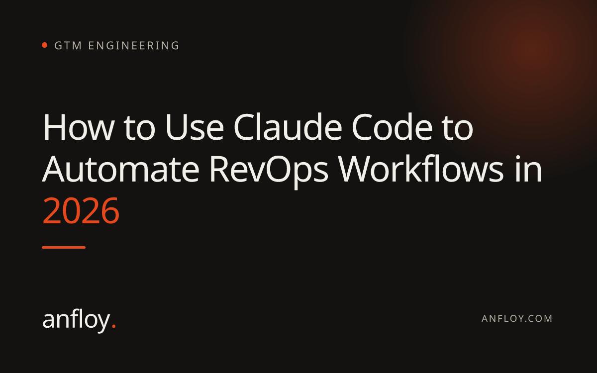How to Use Claude Code to Automate RevOps Workflows in 2026